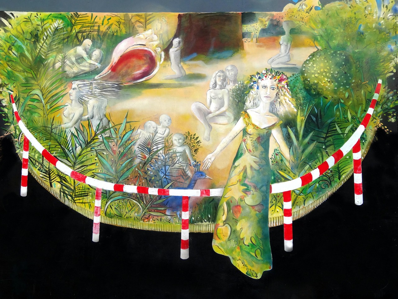 春节美食的简单无色彩图画，创意与文化的艺术融合
